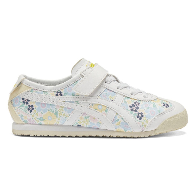 White / White Kids\' Onitsuka Tiger Mexico 66 Online India | Z5N-7737