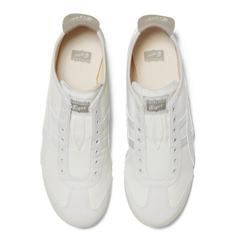 White / White Men's Onitsuka Tiger Mexico 66 Slip-on Online India | F6Z-4905