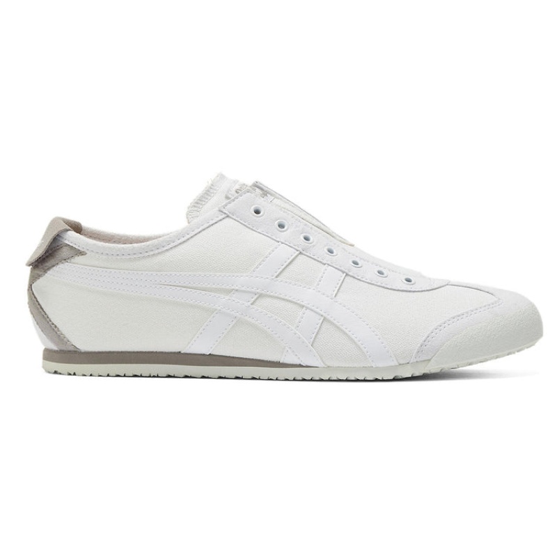 White / White Men\'s Onitsuka Tiger Mexico 66 Slip-on Online India | F6Z-4905