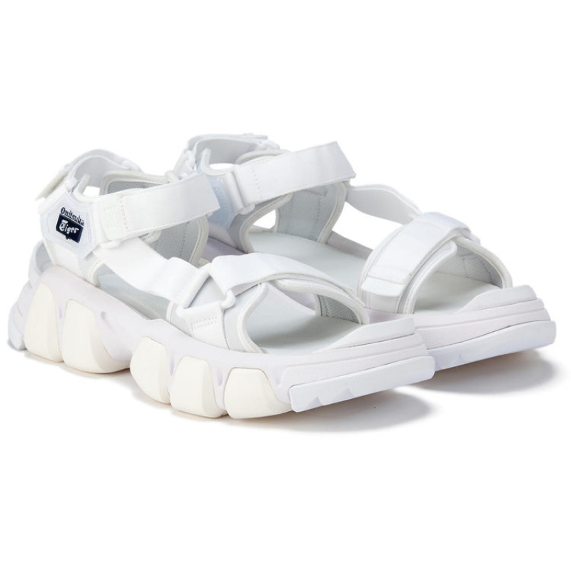 White / White Women's Onitsuka Tiger Dentigre Strap Sneakers Online India | M6I-6269