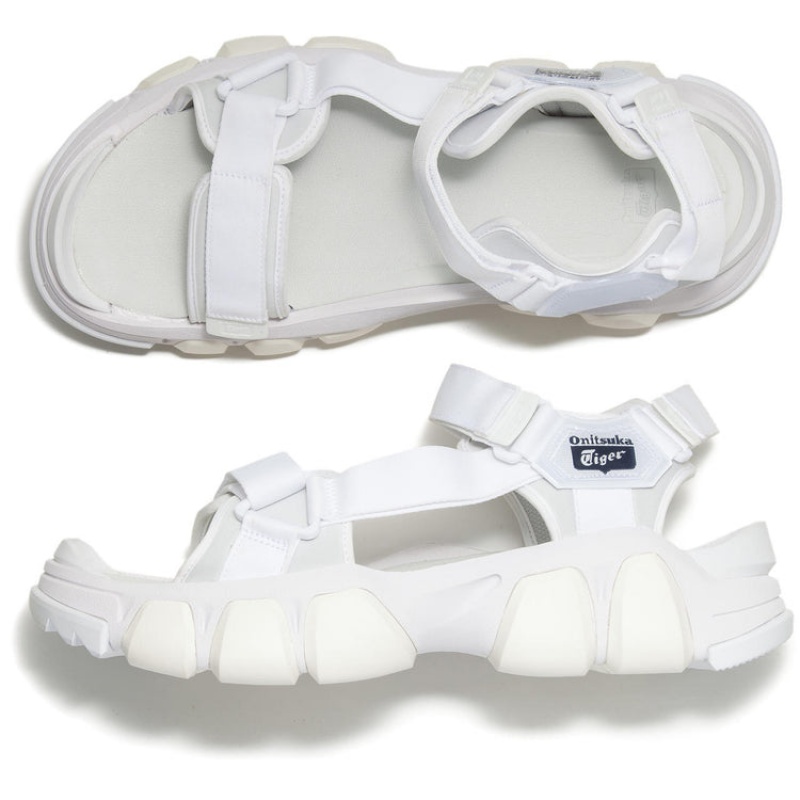 White / White Women's Onitsuka Tiger Dentigre Strap Sneakers Online India | M6I-6269