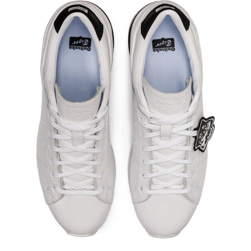 White / White Women's Onitsuka Tiger Lawnship Pf Sneakers Online India | P6N-3196