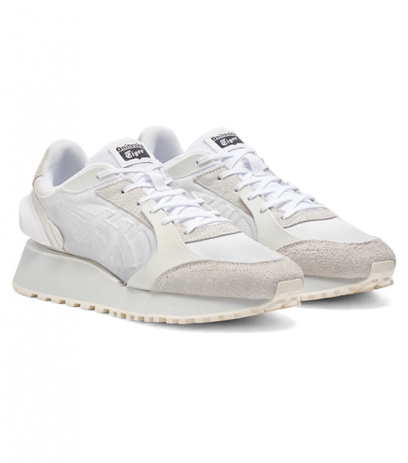 White / White Women's Onitsuka Tiger Moage Co Sneakers Online India | S3C-0884