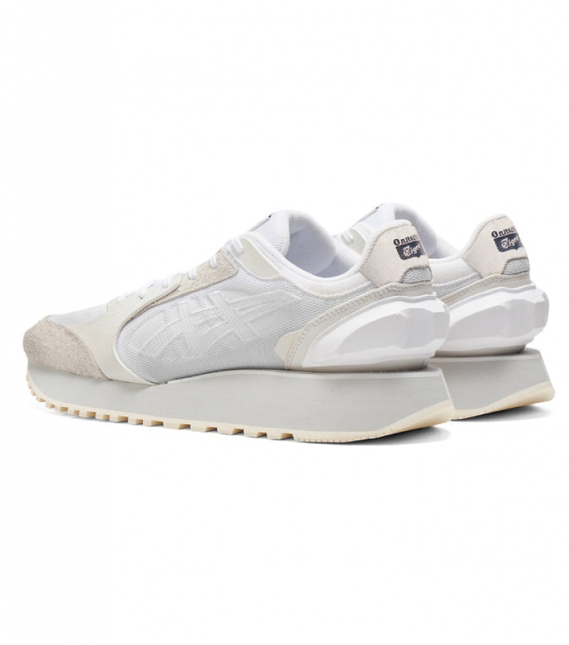 White / White Women's Onitsuka Tiger Moage Co Sneakers Online India | S3C-0884