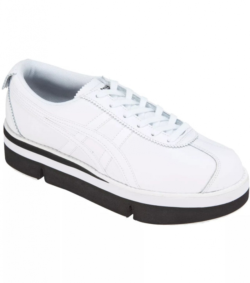 White / White Women's Onitsuka Tiger Pokkuri Sneaker Pf Sneakers Online India | K6Z-0582