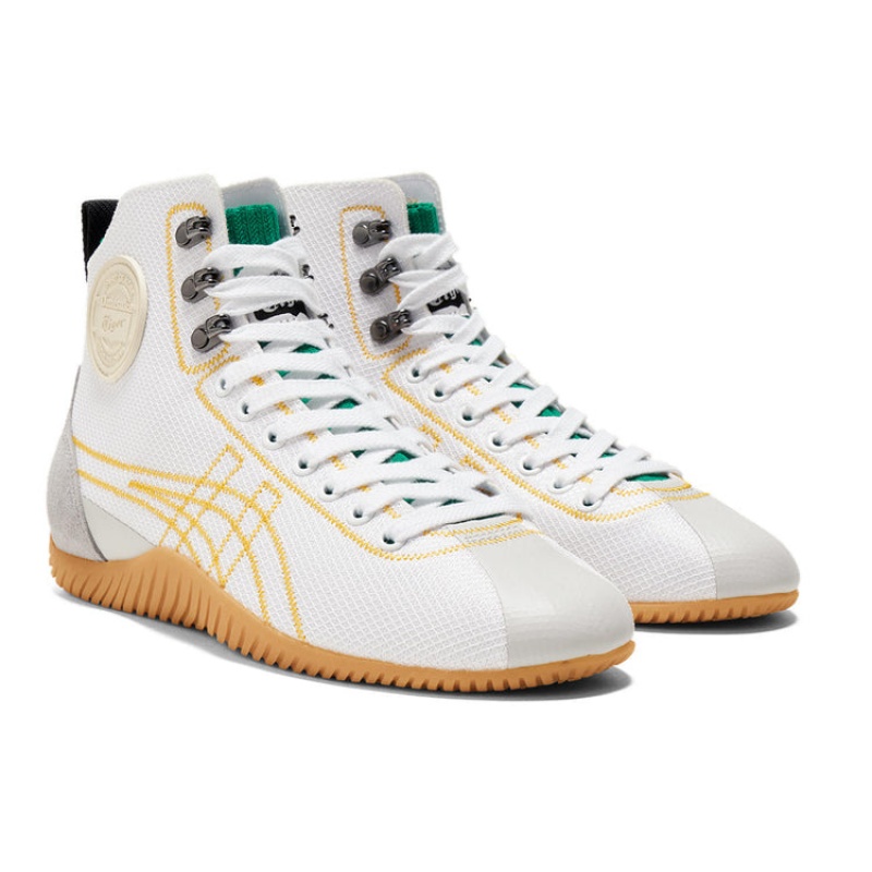 White / Yellow Women's Onitsuka Tiger Sclaw Mt Sneakers Online India | D2Z-9671