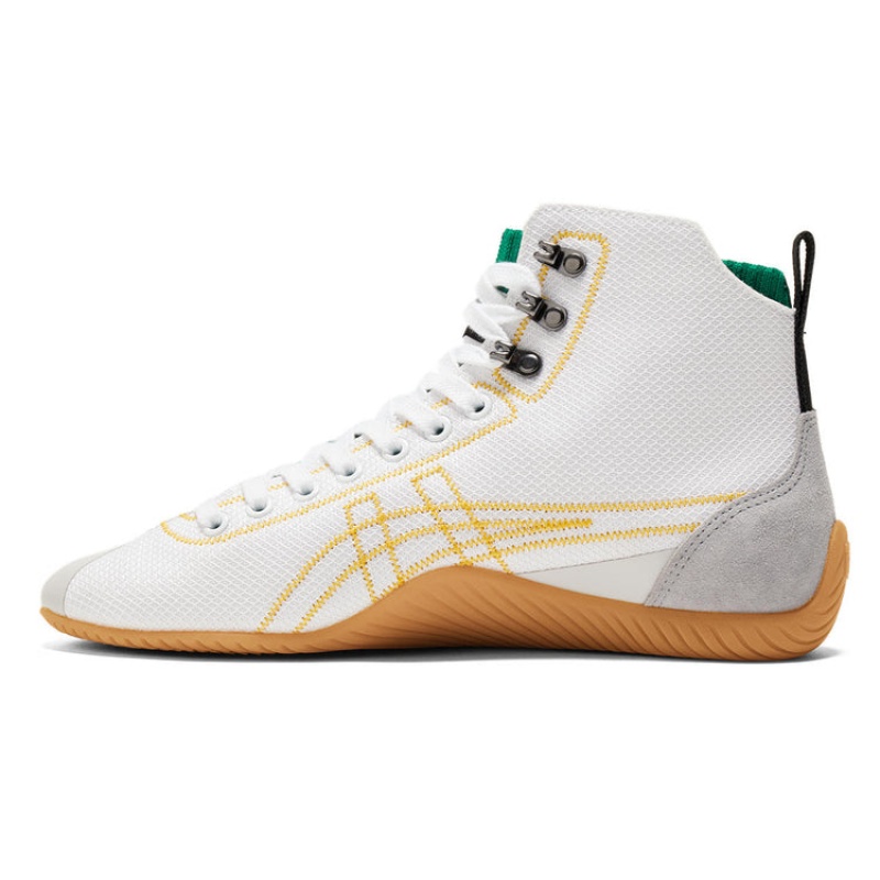 White / Yellow Women's Onitsuka Tiger Sclaw Mt Sneakers Online India | D2Z-9671