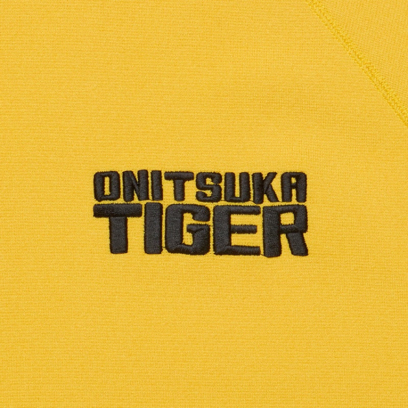 Yellow Men's Onitsuka Tiger Knit Hoodie Online India | B6U-6995