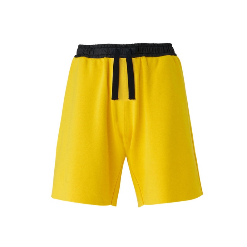 Yellow Men\'s Onitsuka Tiger Knit Shorts Online India | B5Z-1972