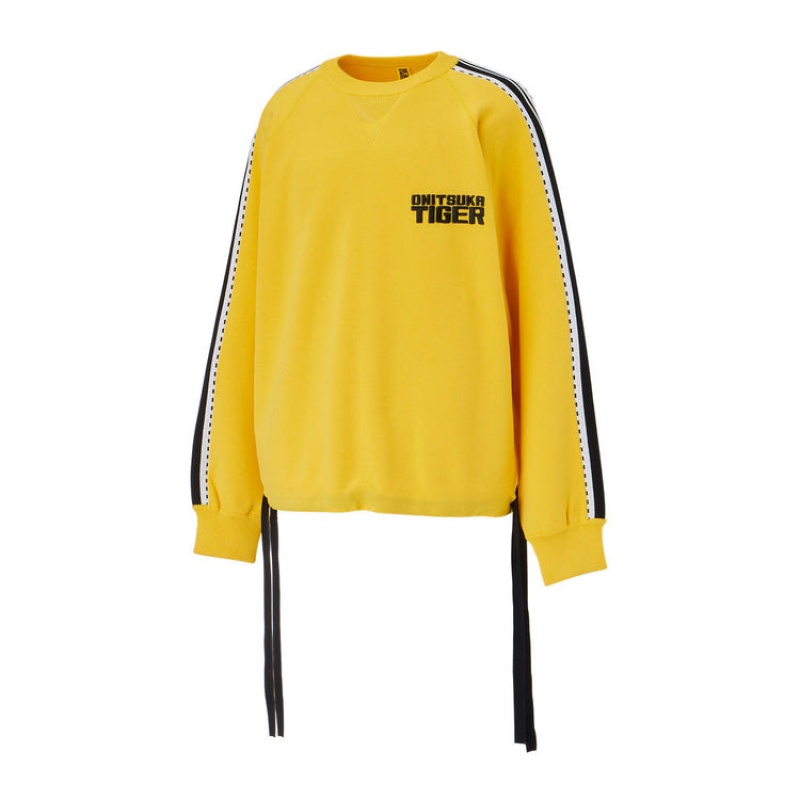 Yellow Men's Onitsuka Tiger Knit Tops Online India | M0A-0548