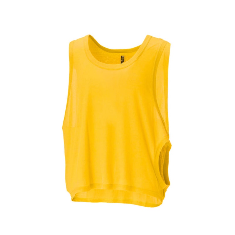 Yellow Women's Onitsuka Tiger 2 Way Tank Top Online India | Z1V-7315