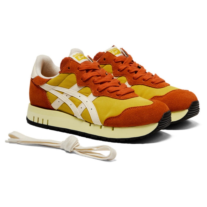 Yellow / Beige Women's Onitsuka Tiger X-caliber Sneakers Online India | R3T-0874