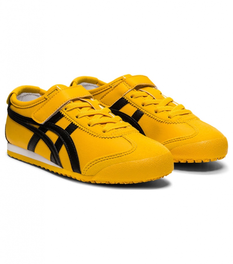 Yellow / Black Kids' Onitsuka Tiger Mexico 66 Online India | N1J-9373