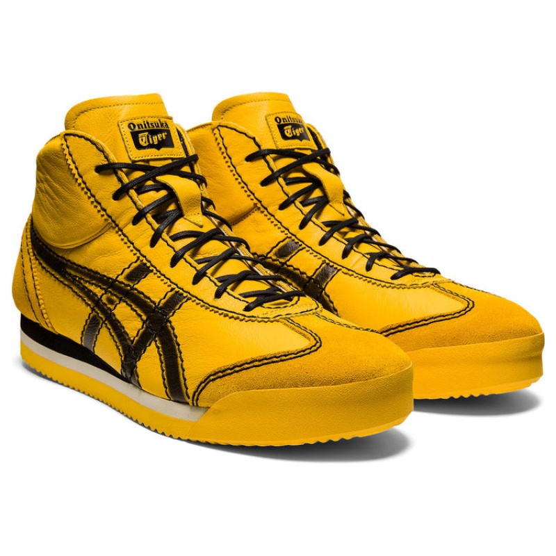 Yellow / Black Men's Onitsuka Tiger M Pf Mexico 66 SD Online India | O8D-4701