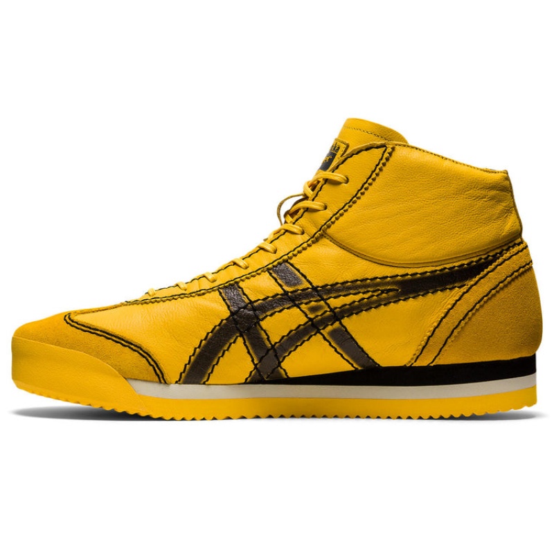 Yellow / Black Men's Onitsuka Tiger M Pf Mexico 66 SD Online India | O8D-4701