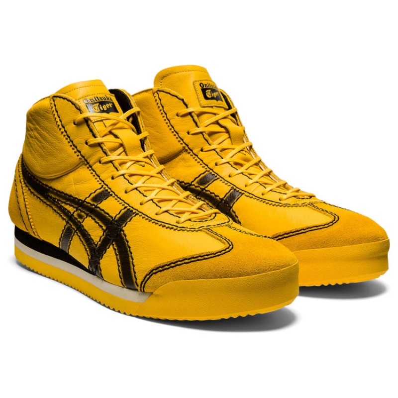 Yellow / Black Men's Onitsuka Tiger M Pf Mexico 66 SD Online India | O8D-4701