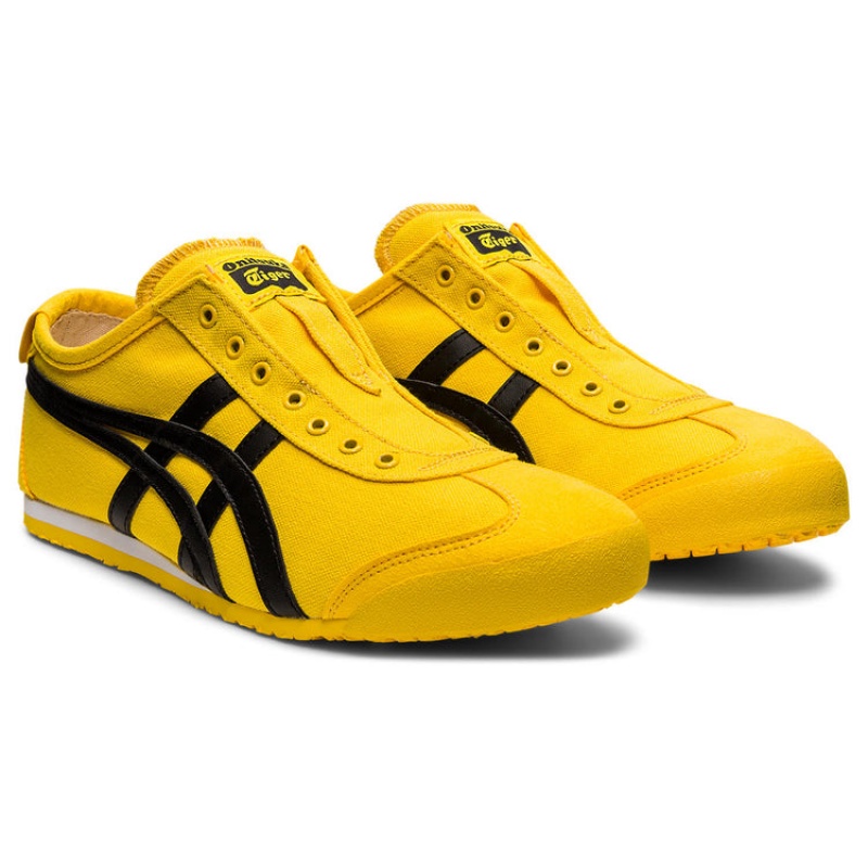 Yellow / Black Men's Onitsuka Tiger Mexico 66 Slip-on Online India | Q0G-4015