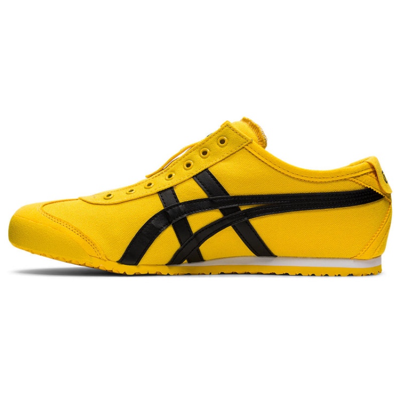 Yellow / Black Men's Onitsuka Tiger Mexico 66 Slip-on Online India | Q0G-4015