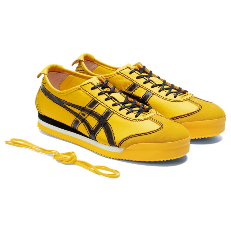 Yellow / Black Men's Onitsuka Tiger Pf Mexico 66 SD Online India | D3J-3892