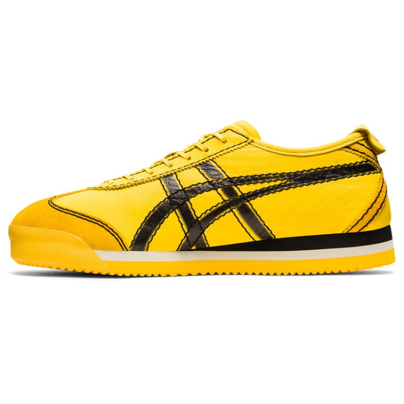 Yellow / Black Men's Onitsuka Tiger Pf Mexico 66 SD Online India | D3J-3892