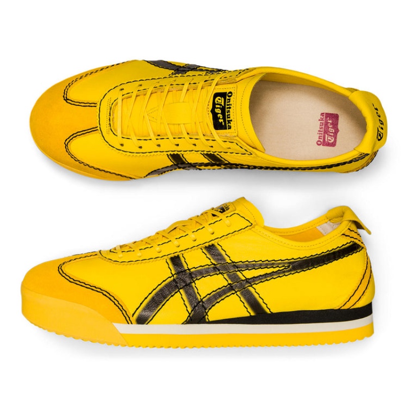 Yellow / Black Men's Onitsuka Tiger Pf Mexico 66 SD Online India | D3J-3892