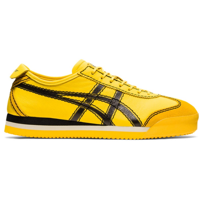 Yellow / Black Men\'s Onitsuka Tiger Pf Mexico 66 SD Online India | D3J-3892