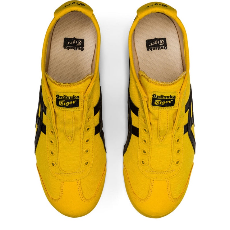 Yellow / Black Women's Onitsuka Tiger Mexico 66 Slip-on Online India | P7A-0323