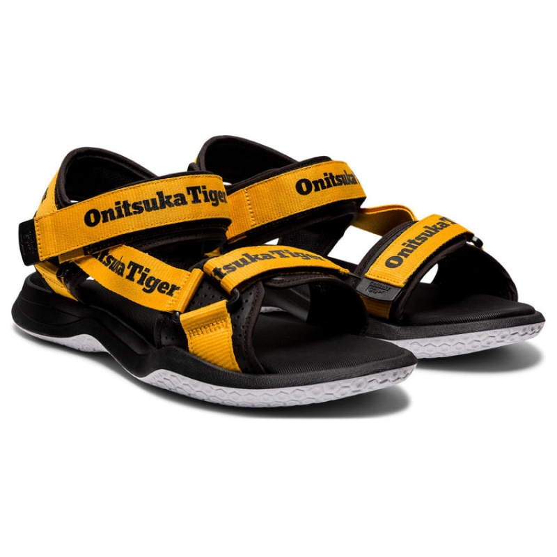 Yellow / Black Women's Onitsuka Tiger Ohbori Strap Sneakers Online India | B5W-7574