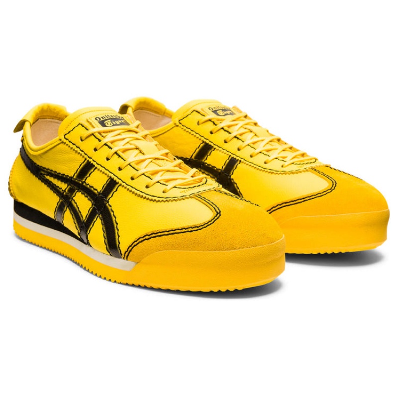 Yellow / Black Women's Onitsuka Tiger Pf Mexico 66 SD Online India | V7Z-7338