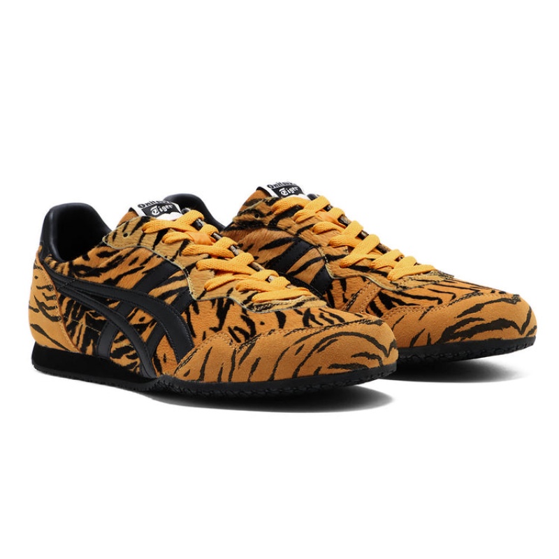 Yellow / Black Women's Onitsuka Tiger Serrano Sneakers Online India | P0N-0776